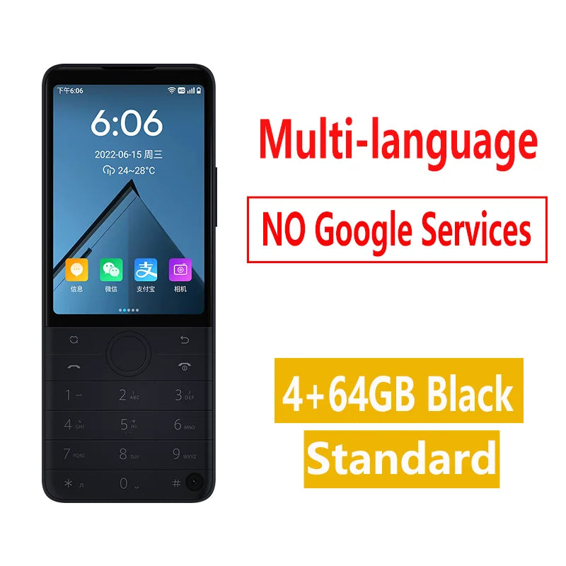 New Qin F22 Pro Smart Touch ScreenPhone Wifi 5G+3.5 Inch 4GB 64GB Add Google Store Android QinGlobal Version Mobile Phone