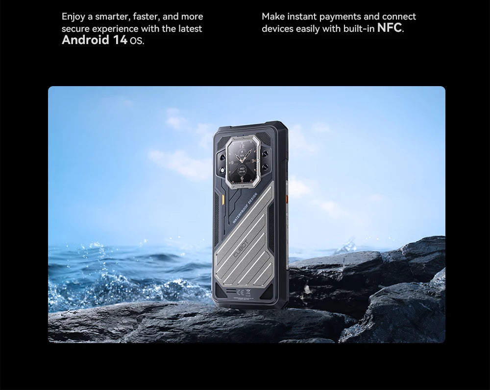 CUBOT KINGKONG X PRO Rugged 5G Smartphone MTK Dimensity 8200 144Hz 6.72"Screen 10200mAh 24GB/48GB RAM+256GB ROM 100MP Camera NFC