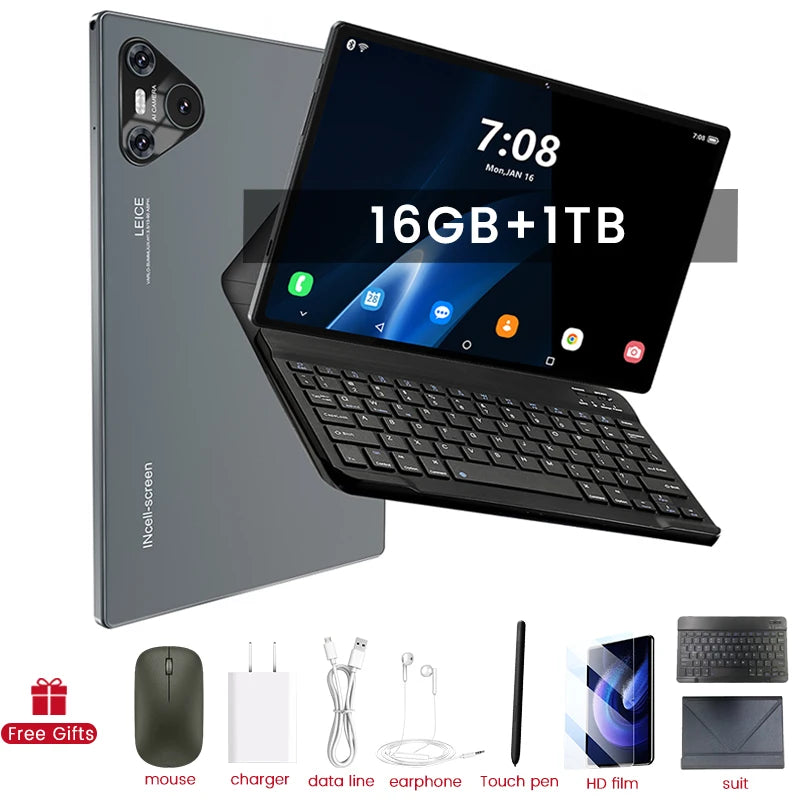 2025 Xioami 11 inch New Android tablets Pad 6S Pro 16GB+1024GB Global Version Tablet 5G WiFi 10000mAh Tablet PC 4K GPS Tablette