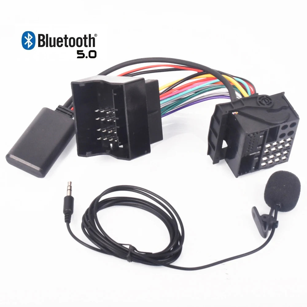 Bluetooth 5.0 Music Audio Adapter Microphone Cable For MINIONE COOPER for BMW E39 E53 X5 Z4 E85 E86 X3 E83