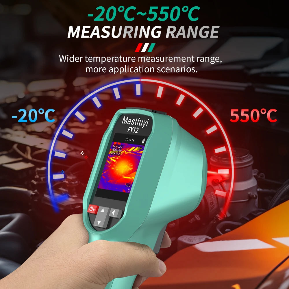 MASTFUYI Rechargeable Thermal Imaging Camera Handheld Thermal Imager -20℃~550℃ Waterproof Dustproof Drop Resistant