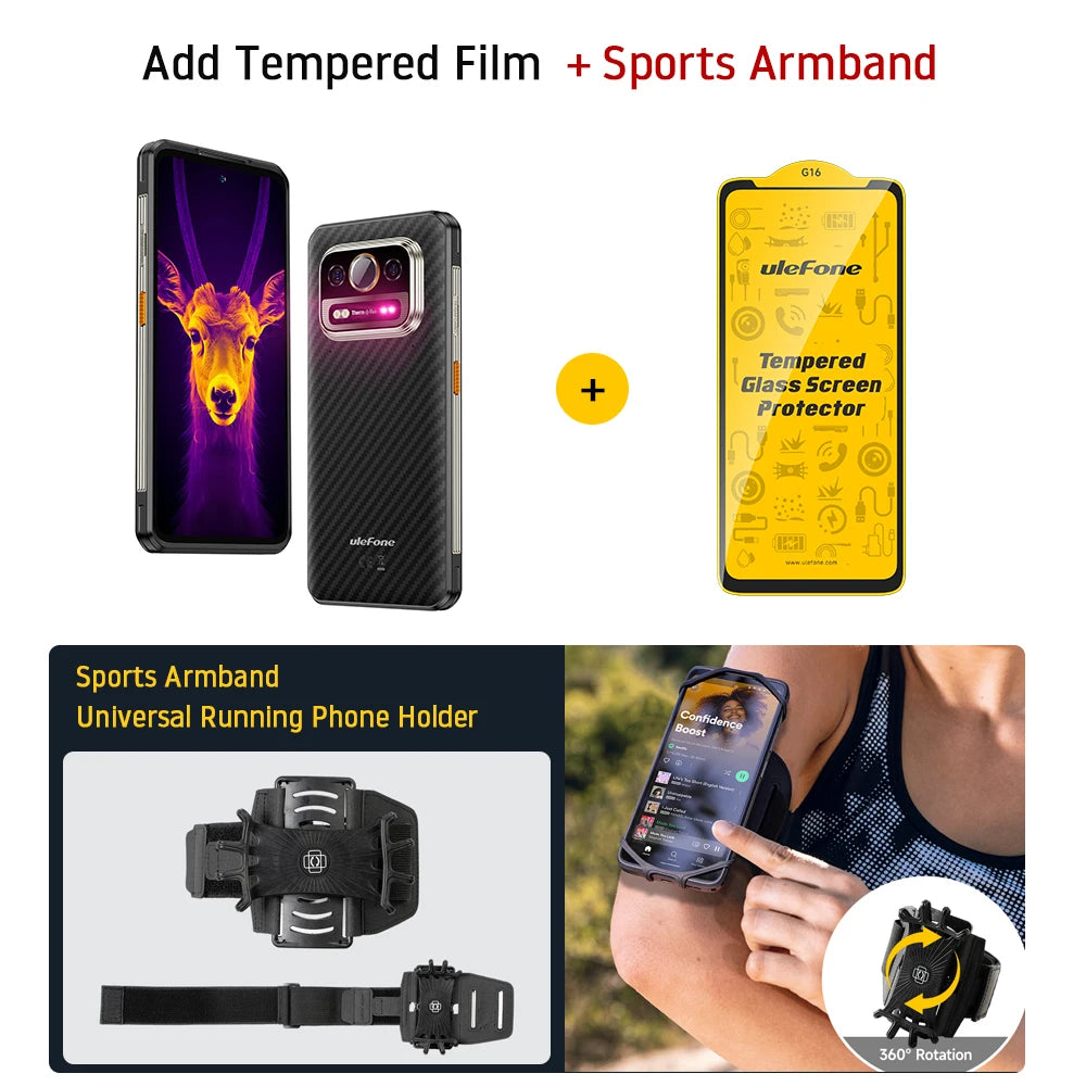 Ulefone Armor 25T Pro 5G  Rugged Phone  Android 14 30W Wireless Charging 50MP+64MP Night NFC Waterproof Smartphone