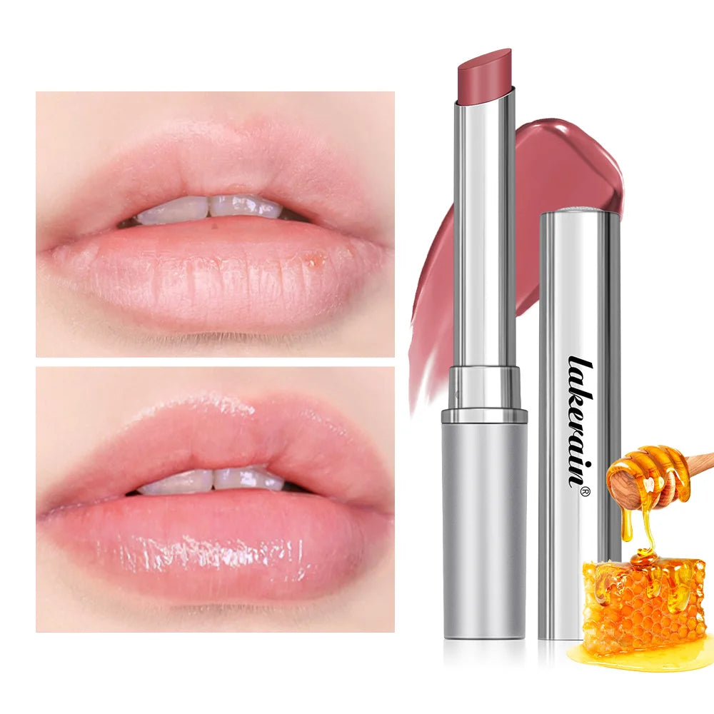 Black Honey Lipstick Long Lasting Moisturizing Natural Lip Plumper Makeup Lip Plumping Gloss Cosmetics Exfoliating for Lip