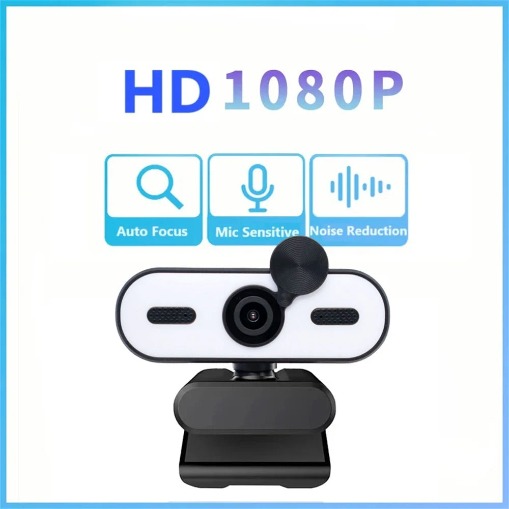 4K 2K Mini Webcam 1080P HD for PC Laptop Autofocus 30 FPS USB Webcam with Noise-Reducing Mic&Privacy Cover Web Camera Portable