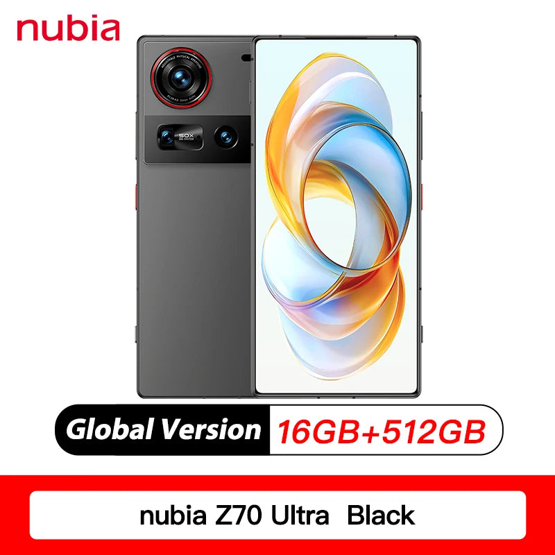 New Original Global Version Nubia Z70 Ultra NX733J Snapdragon 8 Elite 1.5K HD Display 35mm Lens IP69 NFC NUBIA