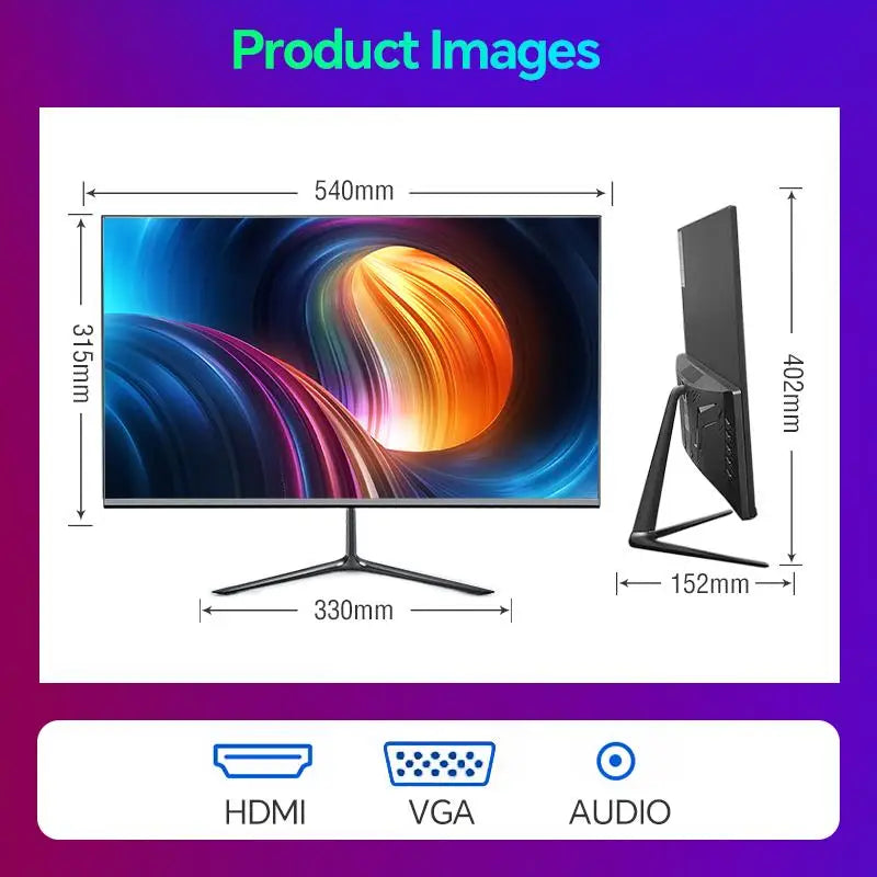 New! Anmite 24 Inch PC Gaming Monitor 200Hz IPS LCD Display 1920×1080P FHD Desktop Ultra-thin Gaming Computer Screen100Hz HDMI