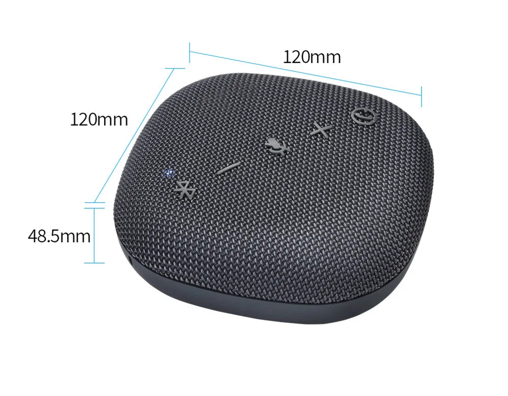 360° Omni-directional Microphone 5M Radius Pickup Wireless Conference Speaker USB Bluetooth Microphone for Conference Meeting