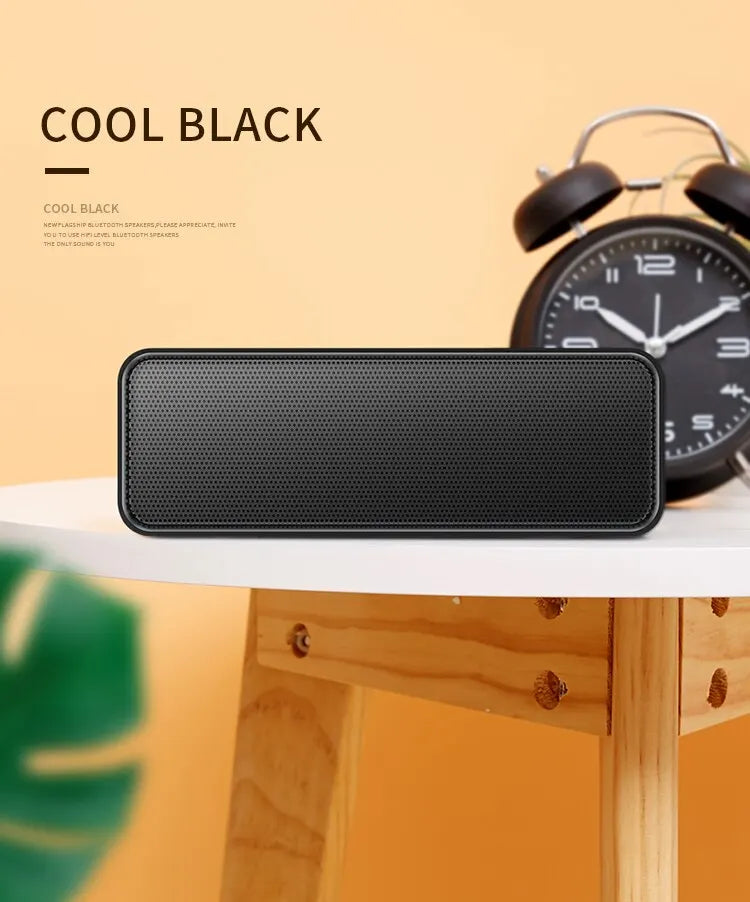 SC211 Portable Bluetooth Speaker Wireless Dual Horn Speakers Stereo Loudspeaker with FM Mode Hifi Sound IPX5 Waterproof Outdoor