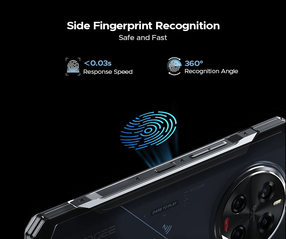 DOOGEE V40 Pro 5G Rugged Phone 6.78" 16GB+512GB Gaming Phones Dimensity 7300 200MP AI Camera 8680mAh Android 14