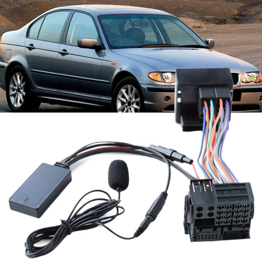 For BMW E46 3 Series Cars Radio Bluetooth-compatible 10Pin AUX IN Audio Cable Adapters For Car Electronics Accessories