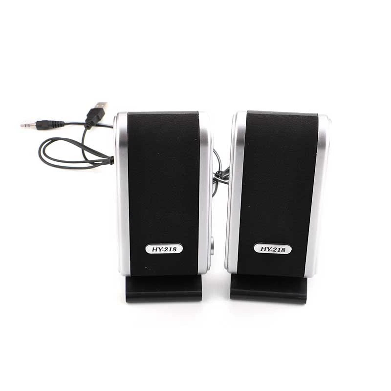 2 Pcs USB Computer Speakers Portable Speaker Stereo 3.5Mm With Ear Jack For Desktop PC Laptop