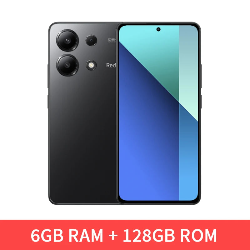 Global Version Xiaomi Redmi Note 13 4G Cellphone 128GB/256GB 120Hz AMOLED 108MP Main Camera 33W Fast Charging Snapdragon 685