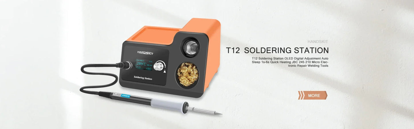 T12 Soldering Station STM 32 Chip Version 2.1 OLED Digital Adjust Temp 5pin Soldering Iron Handle Or Tweezers Handle AUTO Sleep