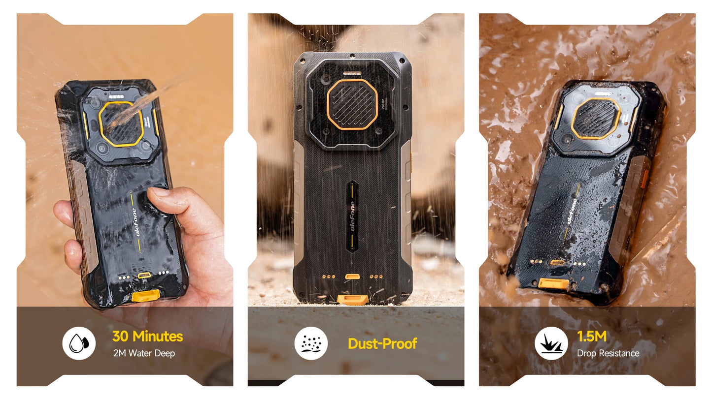 【New】Ulefone Armor 26 Ultra 5G Rugged Waterproof Smartphone 120W 15600mAh 200MP+64MP Smartphone Up to 24GB+512GB NFC