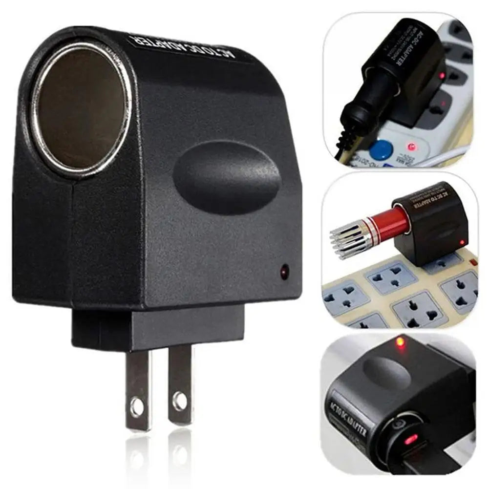 AC Home Wall Outlet Power To 12V Car Charger Cigarette Lighter Adapter Inverter