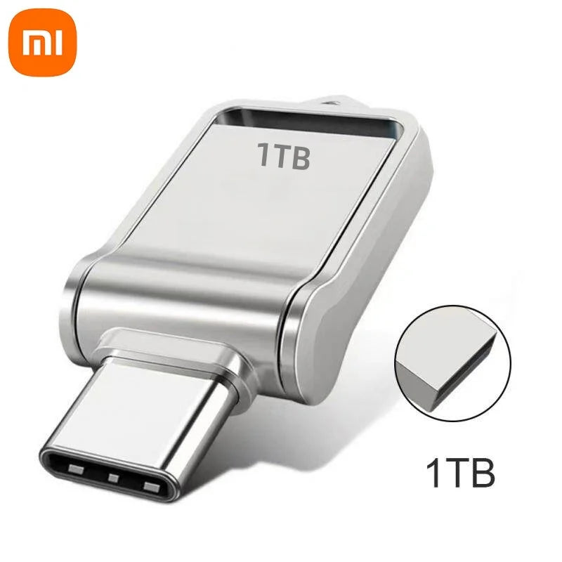 Xiaomi 2TB Flash Drive High Speed USB 1TB 512GB Type-C Interface Dual-Use Flash Memory Stick For Mobile Phone Computer Disk 2025