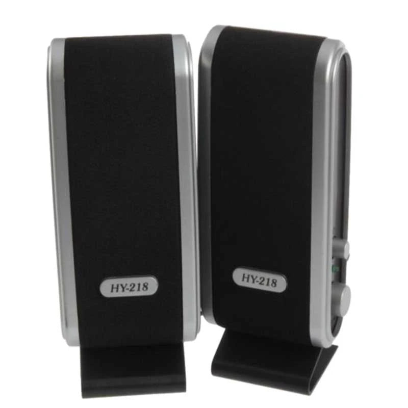 2 Pcs USB Computer Speakers Portable Speaker Stereo 3.5Mm With Ear Jack For Desktop PC Laptop