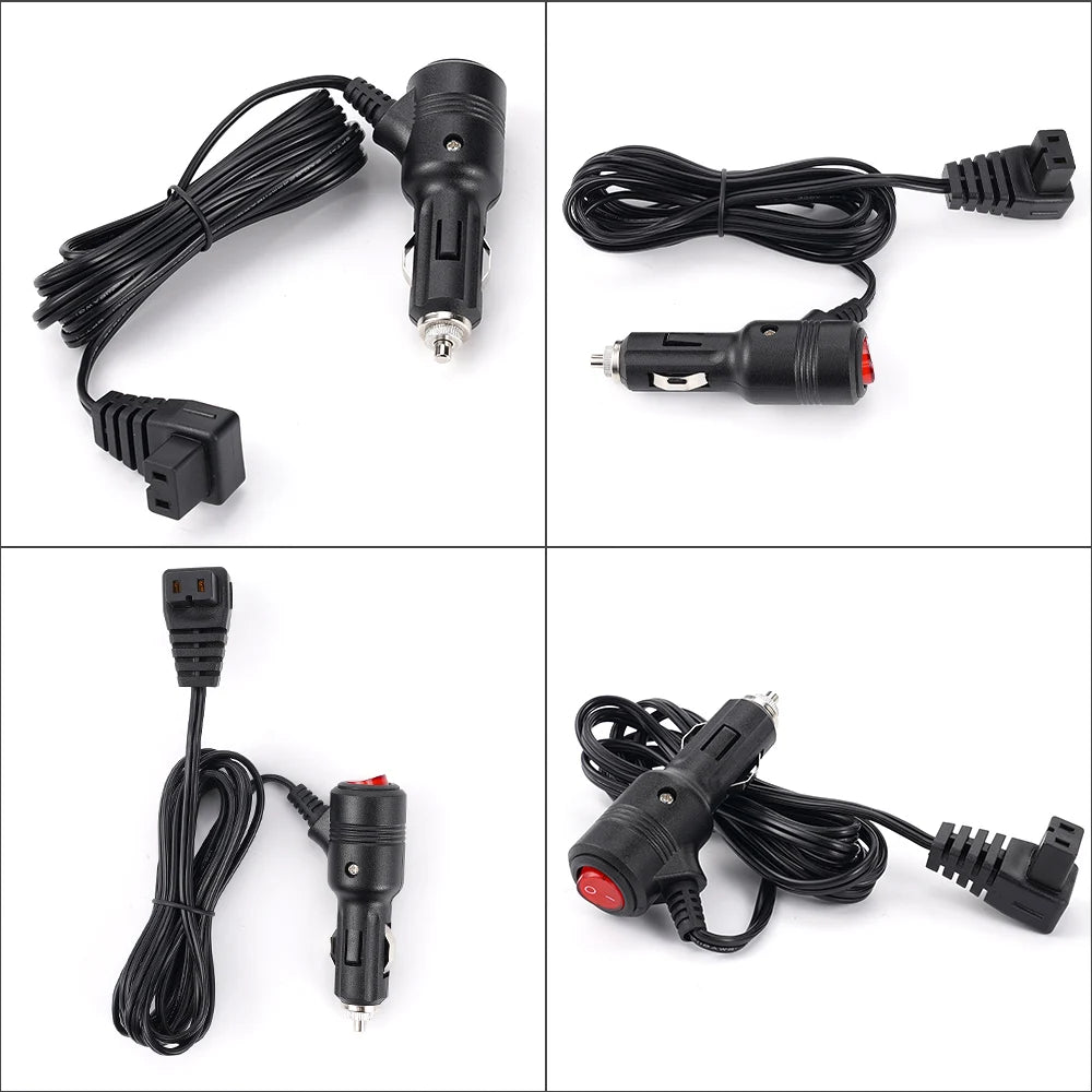 12V/24V 2M 18AWG Car Refrigerator Power Cord Fridge Freezer Extension Cable For Car Cigarette Lighter Adapter Fridge Heater