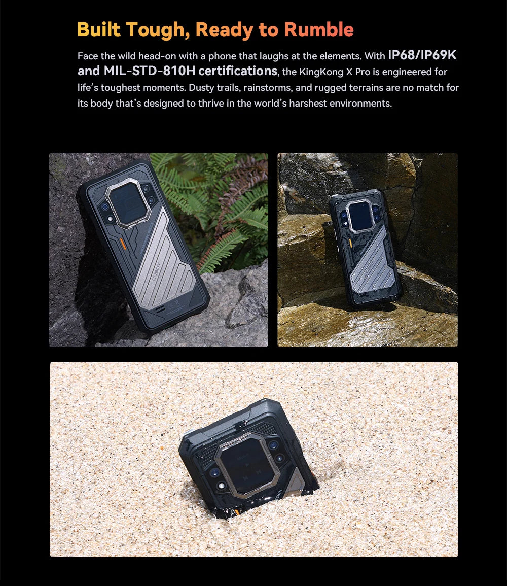 [New Arrival] CUBOT KING KONG X PRO, Rugged Smartphone 5G, Dimensity 8200, 4nm, 3.1GHz, 144Hz 6.72" Screen, 10200mAh, 24+256GB