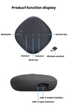 360° Omni-directional Microphone 5M Radius Pickup Wireless Conference Speaker USB Bluetooth Microphone for Conference Meeting