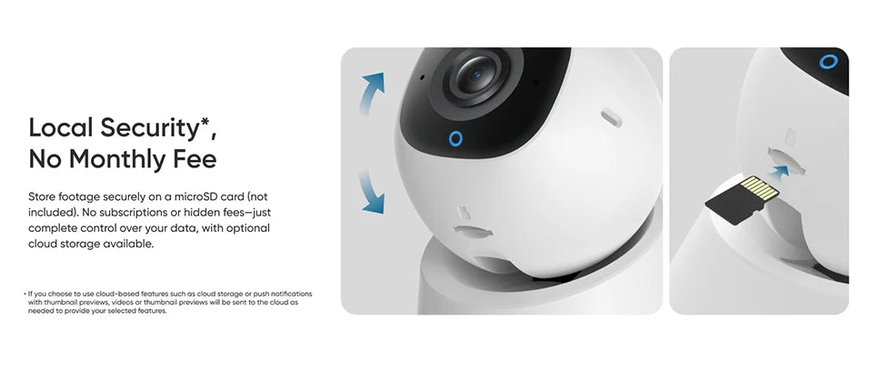 eufy Security Indoor Cam E30 4K Resolution Security Camera with 360° PTZ 7/24 Recording AI Tracking  with Wi-Fi Human Mini Cam