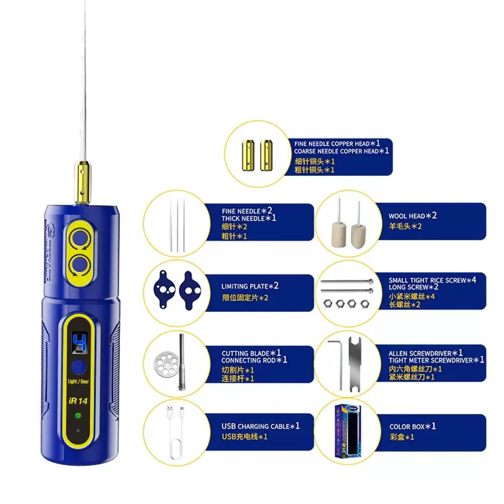 MECHANIC IR14/IR13/IR10 PRO Electric OCA Glue Remover Tool With Green Dust Display Lamp LED Display For Screen Remover Glue