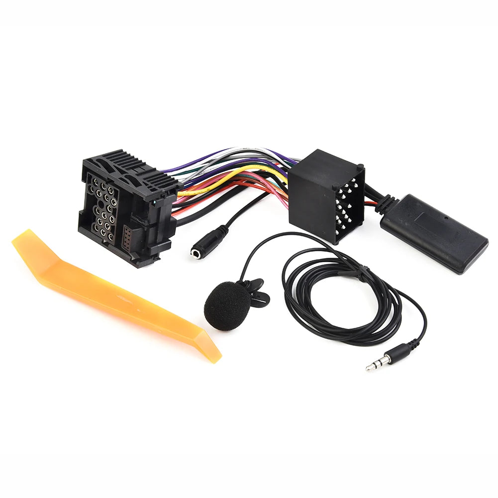 5908 Bluetooth-compatible Adapter With Microphone CD Cable For BMW E46 3 Series 320i, 320ci, 320cic, 323i, 323ci AUX IN  5-12V