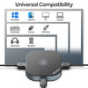 Conference Microphone with 5-in-1 Usb Adapter, 360 Omnidirection Computer Condenser Mic, Zoom Tabletop Micro for PC, Mac, LP
