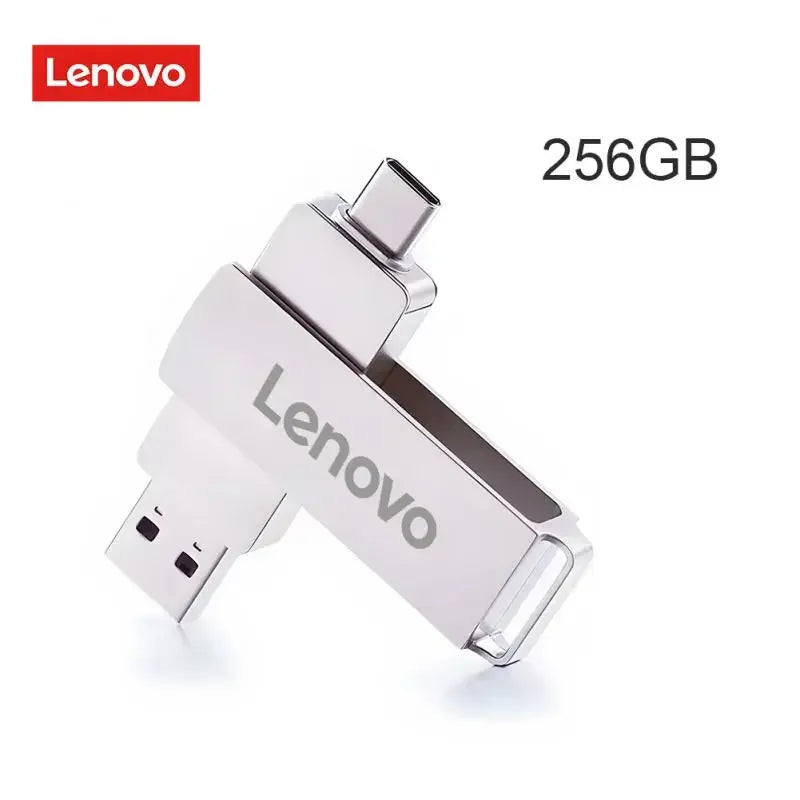 Lenovo 16TB 3.0 USB flash drive waterproof Type-C USB metal high-speed pen drive 2TB 512GB suitable for computer storage devices