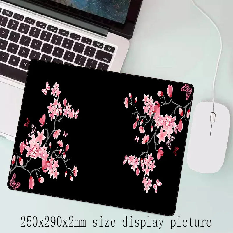 Sakura Scenery Mouse Pad Large Anti-Slip Rubber Gaming MousePad Durable Desk Pad Thick Seam Edge Suitable for Office and Gaming