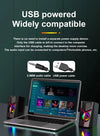 RGB desktop computer stereo usb notebook small speaker mobile phone wired desktop heavy subwoofer multimedia home