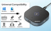 Conference Microphone with 5-in-1 Usb Adapter, 360 Omnidirection Computer Condenser Mic, Zoom Tabletop Micro for PC, Mac, LP