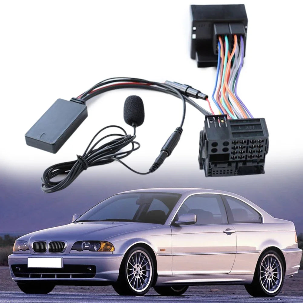 For BMW E46 3 Series Cars Radio Bluetooth-compatible 10Pin AUX IN Audio Cable Adapters For Car Electronics Accessories