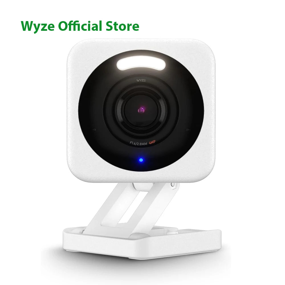 Wyze Cam v4, 2K HD Wi-Fi Smart Home Security Camera, Indoor/Outdoor Use, Pet/Baby Monitor, Motion Activated Spotlight/Siren,