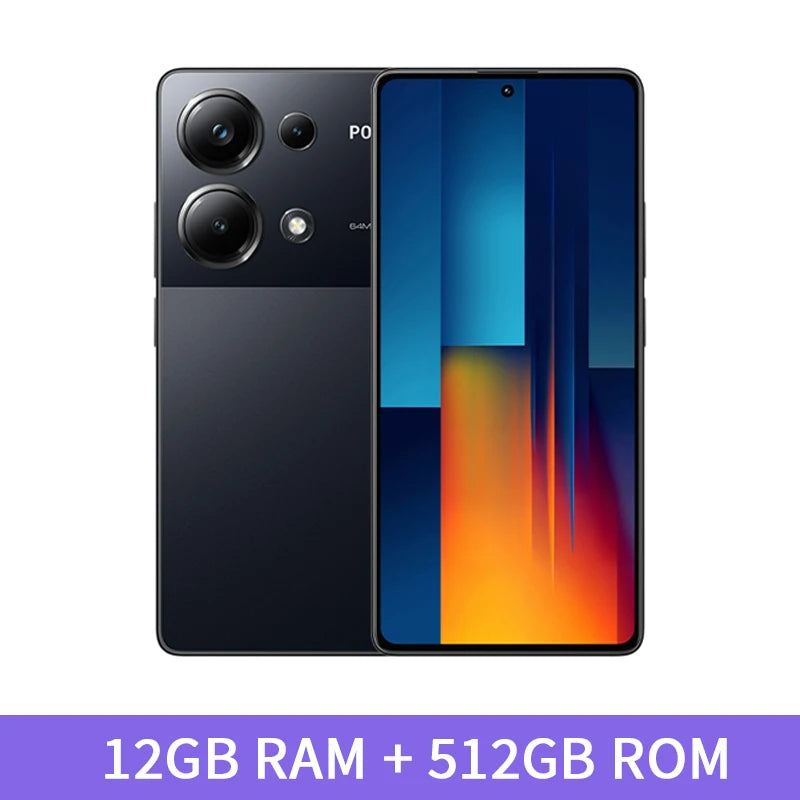 Global Version POCO M6 Pro 256GB/512GB Smartphone 120Hz AMOLED Display 64MP Triple Camera 67W Turbo Charging MTK Helio G99-Ultra