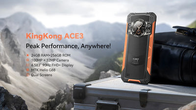 Cubot KingKong ACE 3, smartphone android 14, 24GB RAM(8GB+16GB), 256GB ROM, 90Hz Screen,Dual Screen, 100MP Camera, Add to Cart
