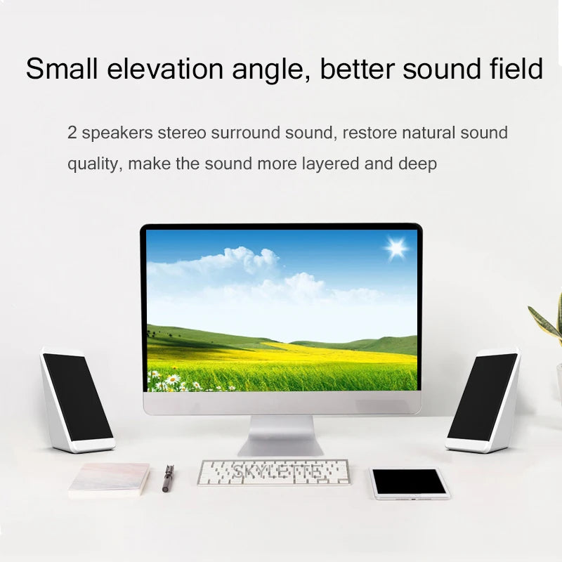 USB Computer PC Speaker For Laptop Caixa De Som Portable Stereo Audio System Sound Box Music Baffle Acoustics Baffe Loud Bocina