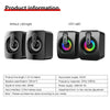 Computer Speakers PC Sound Box HIFI Stereo Microphone with LED Light for Desktop Computer Surround Music RGB Gaming Speakers
