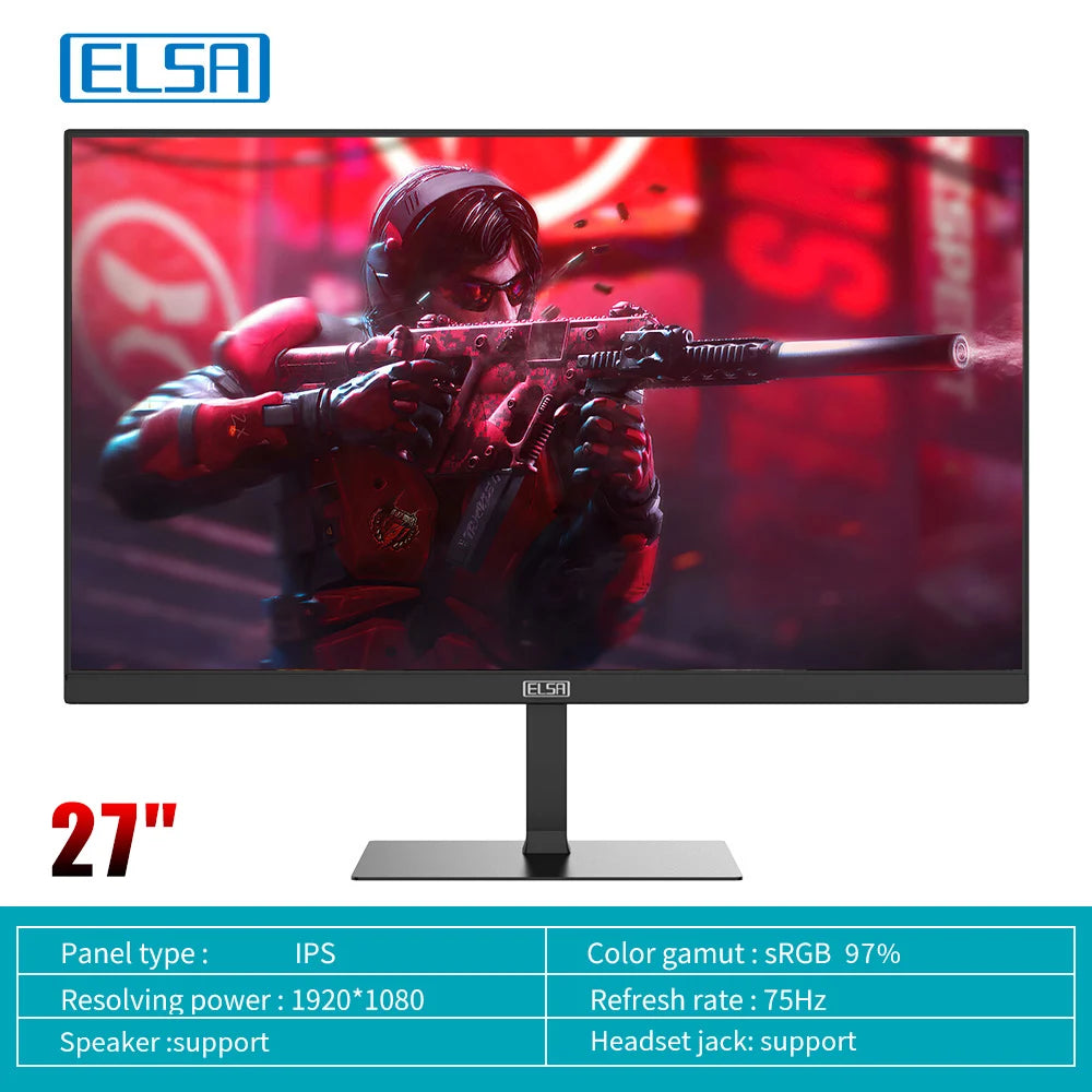 New! 21.5 24 27 Inch Monitor Display PC Free Shipping IPS FHD Desktop Gamer Computer Screen Flat Panel HDMI/VGA 1920*1080