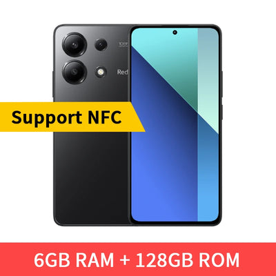 Global Version Xiaomi Redmi Note 13 4G Smartphone 108MP Triple Camera 120Hz AMOLED 33W Fast Charging Snapdragon 685 Octa Core