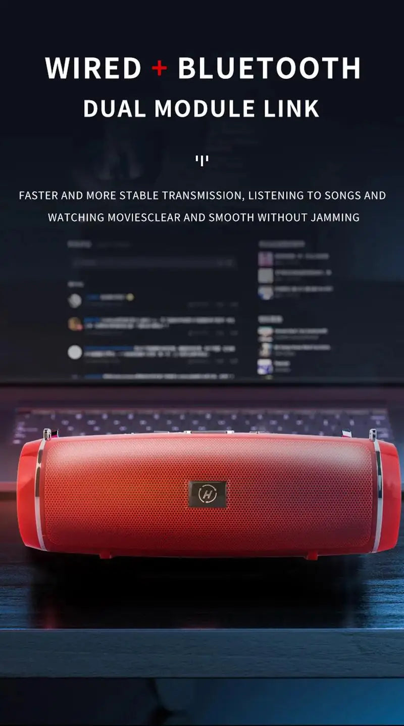 2025 NEW Xiaomi High Quality High-power Bluetooth Speaker Portable Bass Outdoor Wireless Audio 3D Surround 200W Bluetooth