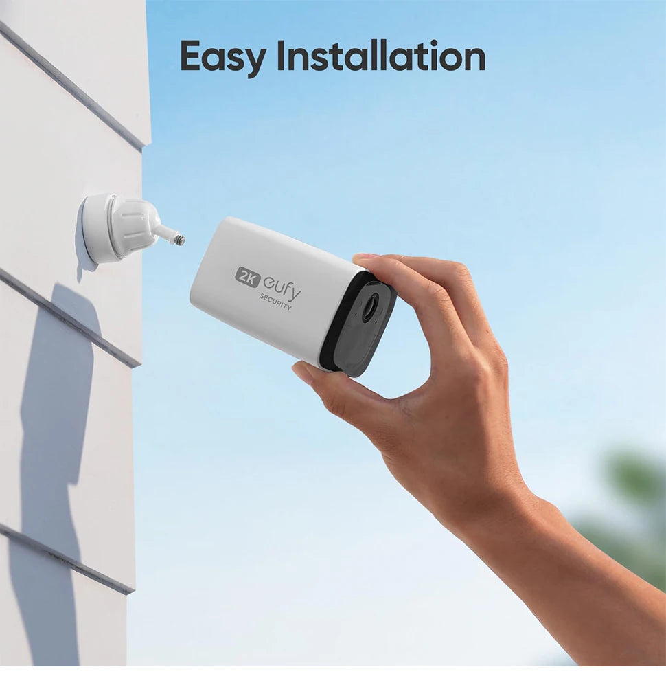 eufy Security C210 SoloCam Wireless Outdoor Camera 2K Resolution No Monthly Fee Wireless Wi-Fi Camera Street surveillance Cam