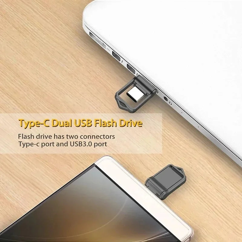 Xiaomi 2TB Flash Drive High Speed USB 1TB 512GB Type-C Interface Dual-Use Flash Memory Stick For Mobile Phone Computer Disk 2025