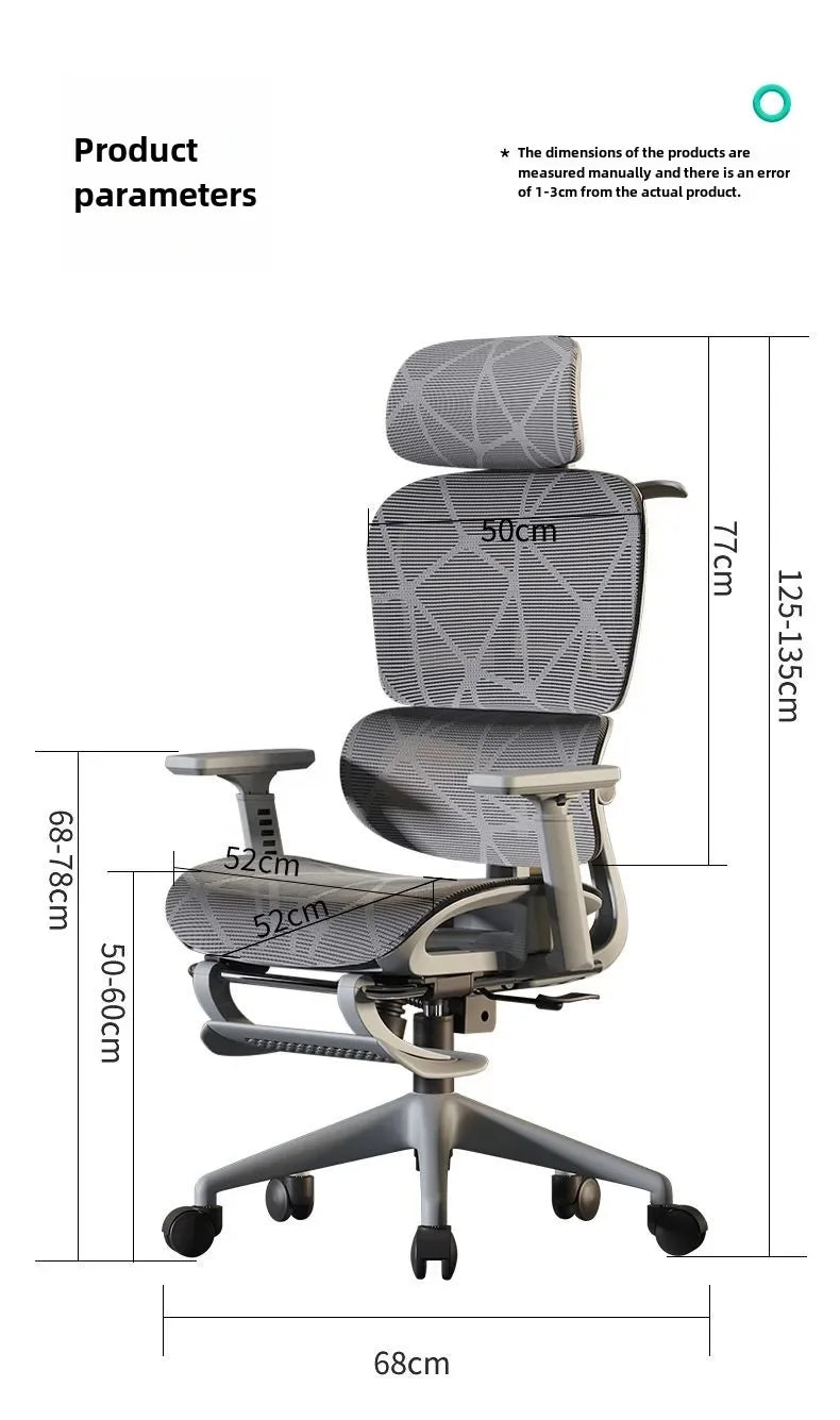 Ergonomic Chair Waist Support Office Chair 4D Armrest Computer Gaming Seat Lift Swivel Chair Home Furniture 3D Headrest