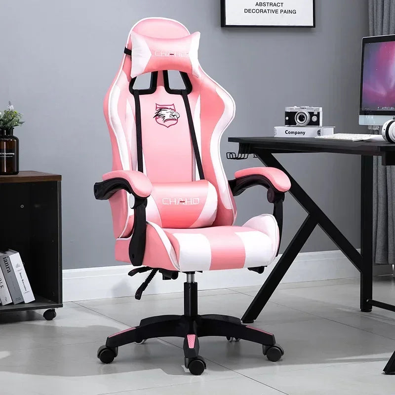 WCG Gaming Chair Office Latex Cushion Bluetooth Computer Chair High-quality BOSS Chair Leather LOL Internet Anchor