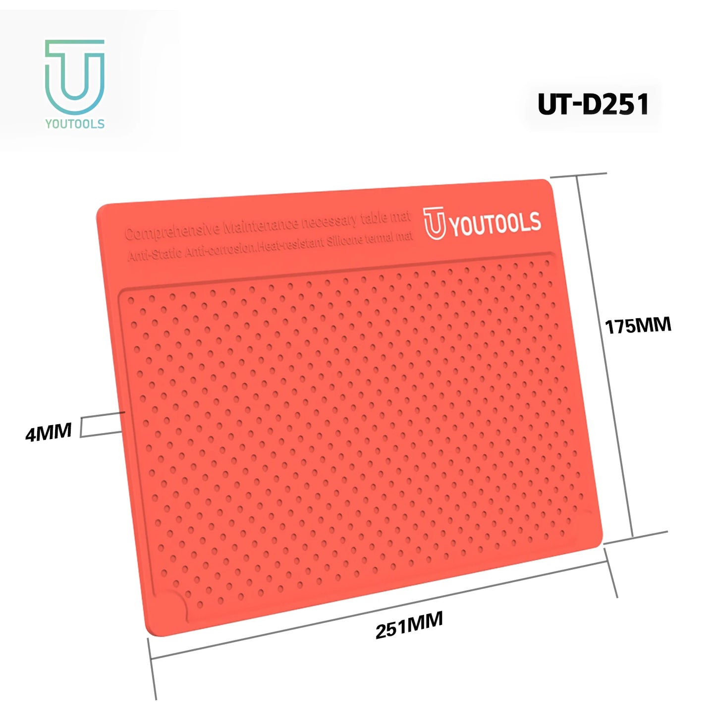 RF4 Insulated Silicone soldering Mat Welding 260x380MM BGA Desktop Station Phone Repair Pad Maintenance Platform RF-PO2 Repair