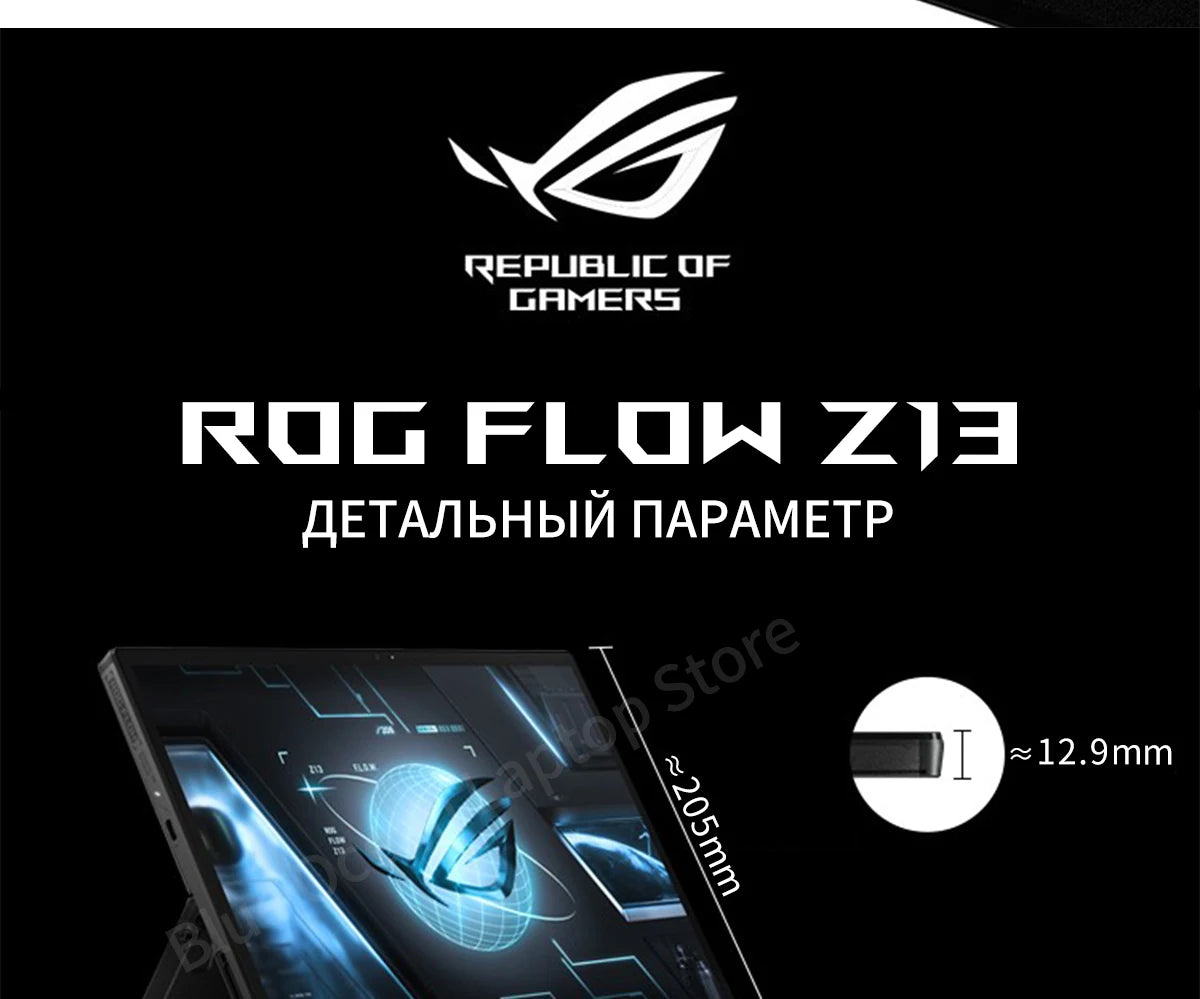 ASUS ROG Flow Z13 Gaming Laptop Intel Core i9 12900H 16G RAM 1T SSD RTX3050Ti 4GB 4K Screen 13.4Inch E-sports Notebook Computer