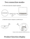 Conference Microphone USB Speakerphone Omnidirectional Computer 6 Mic 360° Voice Pickup Video Online Course Speakers Desktop