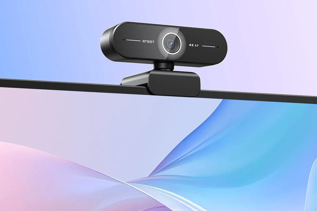 4K Webcam 1440P 2K Web Camera 1080P EMEET C60E Autofocus USB Computer Camera for Living/ Video Call/ Conference