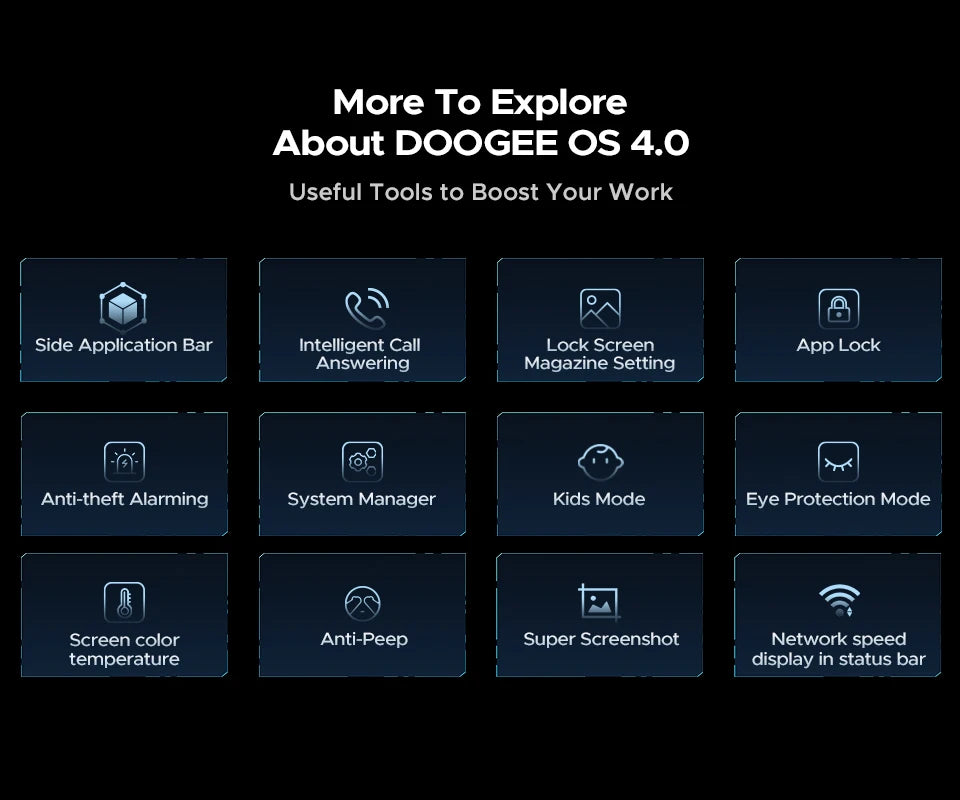 DOOGEE V40 Pro 5G Rugged Phone 6.78" 16GB+512GB Gaming Phones Dimensity 7300 200MP AI Camera 8680mAh Android 14